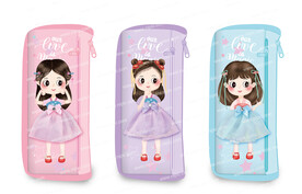 卡通女孩 公主 笔袋