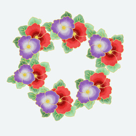 ps手绘花绘花边设计