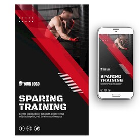 自由搏击拳击海报