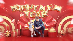 C4D气球新年海报（模型）