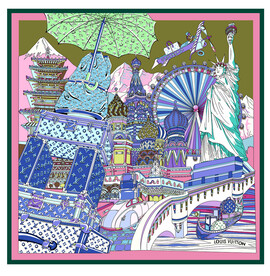 大牌方巾 胜利女神像