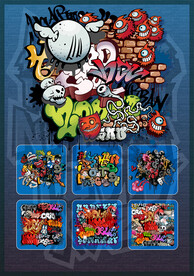 矢量手绘涂鸦图案系列