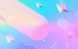 渐变几何装饰双11背景