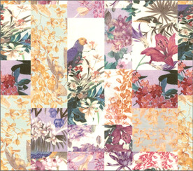 数码印花 拼接 大牌花型