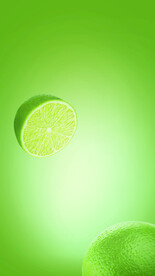 绿色 清新 柠檬背景