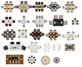 餐桌海报地产开发广告室内彩屏