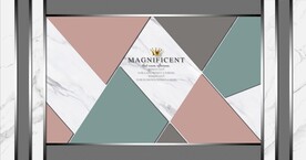 黑色线条渐变几何背景墙