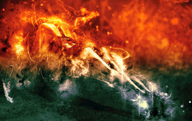 炫彩时尚火焰健身背景