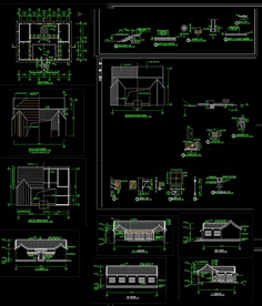 准提庵建筑施工图 
