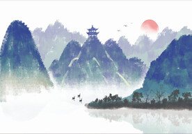 山水画 晶瓷画 新中式