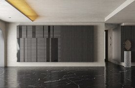 现代极简客厅空场景