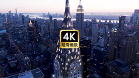  航拍现代城市群街道夜景