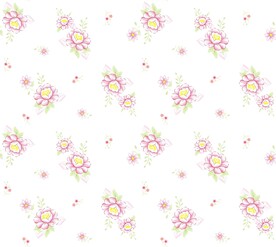 数码印花效果网点花卉碎花