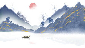 山水画 晶瓷画 新中式