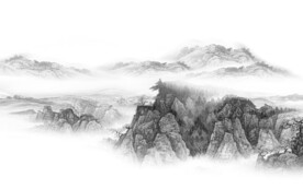 别墅 意境新款山水 文件分层 