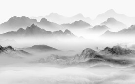 最新高端新款山水 文件分层 