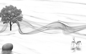 人气现代无框新画 文件分层 