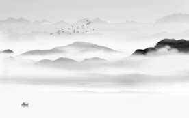 高清 大气意境山水 文件分层 