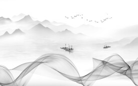 人气 风景新款山水 文件分层 