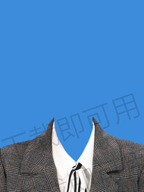 女生证件照西装