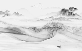 最新中式简约新画 山水分层画