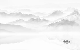 大气 山水现代新画 文件分层画