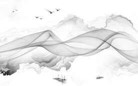 大气新简约山水画 文件分层画