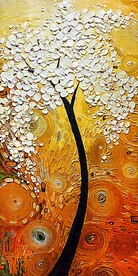 发财树 装饰画 晶瓷画