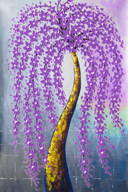 发财树 装饰画 晶瓷画