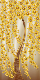 发财树 装饰画 晶瓷画