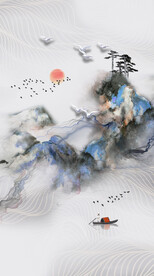 装饰画 晶瓷画 新中式