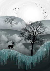 装饰画 晶瓷画 新中式