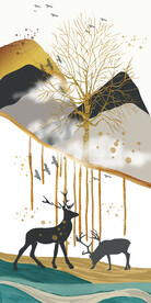 装饰画 晶瓷画 新中式