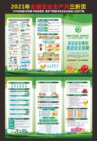 安全生产月宣传单