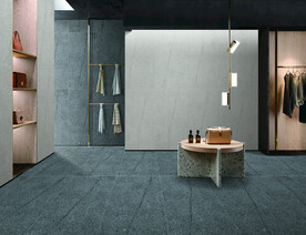 服饰店岩板瓷砖铺贴空间