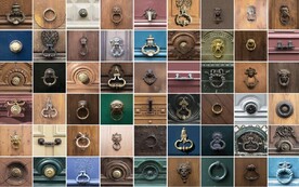 欧美风复古木抽屉把手电视背景墙