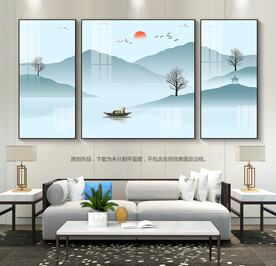 创意客厅装饰画床头挂画玄关挂画