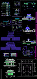 仿古山门建筑施工图