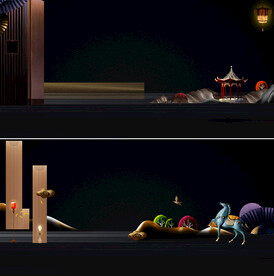 地产中式围挡素材