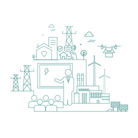 国家电网电力大讲堂线描图