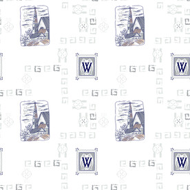 大牌抽象字母建筑