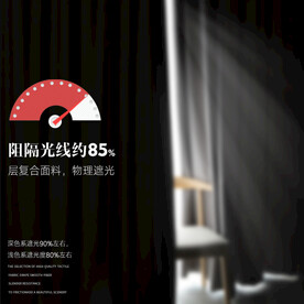 家居布艺淘宝天猫窗帘主图海报