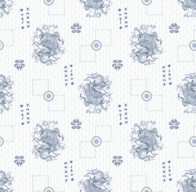 数码名族风龙腾图案