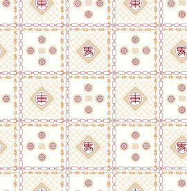 数码中国风睡衣格子