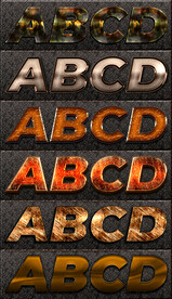 ps字体样式艺术字体模板