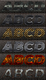 精美质感电影网游海报字体样式