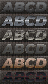 精美质感电影网游海报字体样式