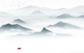 高端高清新山水画 文件分层画