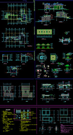 仿古建筑厕所施工图  