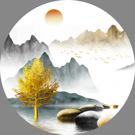 装饰画 晶瓷画 新中式